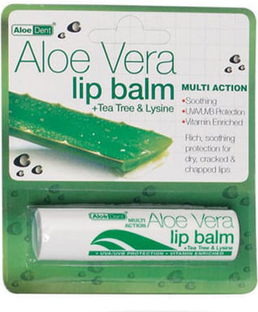 Optima Naturals Aloe Vera Lip Balm 4gr
