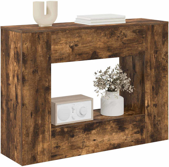 Wooden Console Brown M101xW29xH74cm