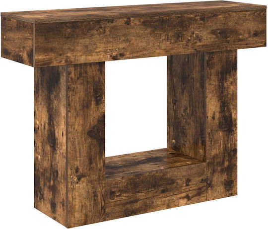 vidaXL Konsolentisch Aus Holzrauch Eiche M101xT30xH74cm