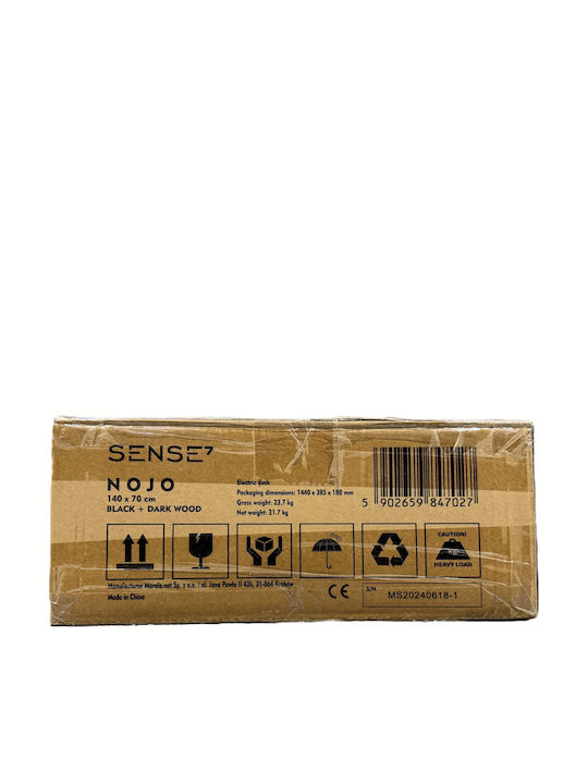 Γραφείο Gaming Nojo Ξύλινο Wenge 140x70εκ.