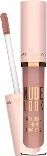 Golden Rose Nude Look Natural Shine Lip Gloss 04 Peachy Nude 4.5ml