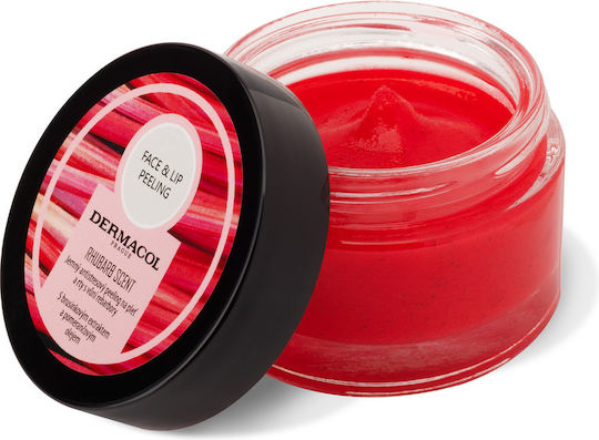 Dermacol Scrub De Buze Cu Aromă De Rubarbă Exfoliant Pentru Față Și Buze 50gr