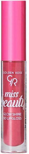 Golden Rose Miss Beauty Glow Shine 3D Lipgloss 4 Pink Dream 4.5ml
