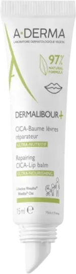 A-Derma Repairing CICA-Lip Ultra-Nourishing Dermalibour+ Lip Balm 15ml