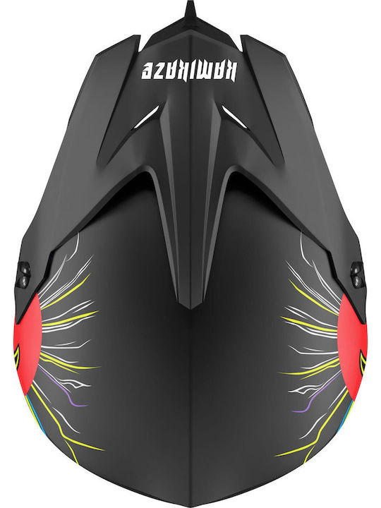 Kamikaze Vollgesicht Fahrradhelm Berg Schwarz