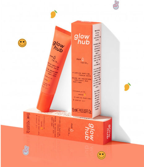 Glow Hub Plumping Peptide Rescue Lip Balm Mango 15ml