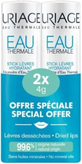 Uriage Promo Moisturizing Lipstick 2x4g Moisturizing Stick Dehydrated Lips