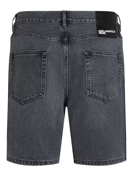 Ανδρική Βερμούδα Τζιν Washed Black