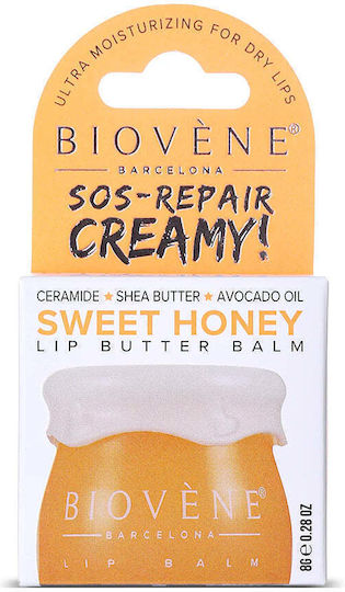 Biovene Barcelona Honey + Ceramide Lip Butter Balm Sos Repair Creamy 8g
