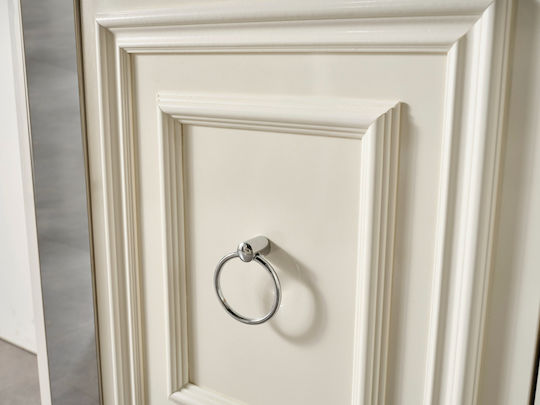 Stewehome Set Trapezarie Masa Extensibila Alba si Argintie 160x80x90cm