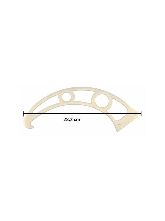 Besana Möbelgriff aus Metallischer Naturbronzefarbe mit Lochabständen 282mm 665300