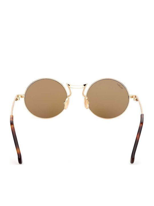 Max Mara Safiye Unisex Γυαλιά Ηλίου με Χρυσό Μεταλλικό Σκελετό και Καφέ Φακό MM 0127 30L