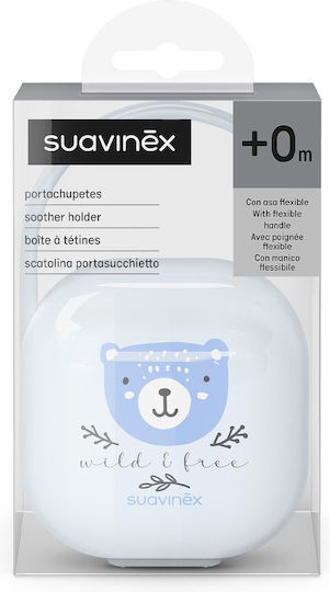 Suavinex Θήκη Πιπίλας Wild & Free από Πλαστικό Μπλε