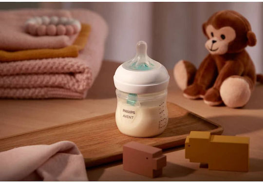 Philips Plastic Baby Bottle Natural Anti-colic with Silicone Teat for 0+ Months Transparent 125ml