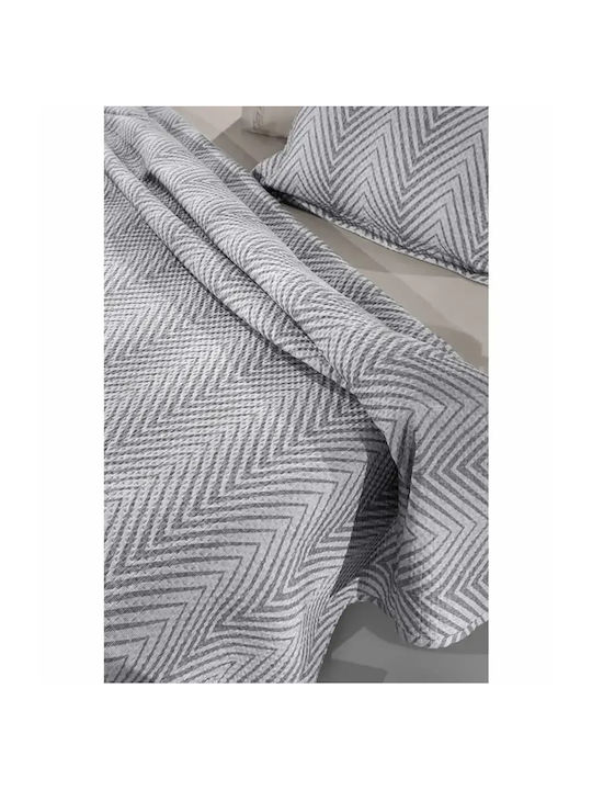 Guy Laroche Vera Vera Tagesdecken Set Mikrofaser Rauch 180x240cm 2Stücke
