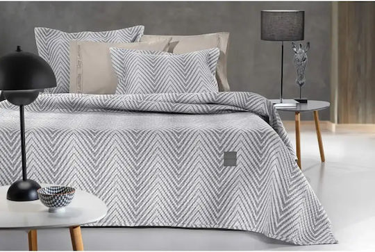 Guy Laroche Vera Vera Tagesdecken Set Mikrofaser Rauch 180x240cm 2Stücke