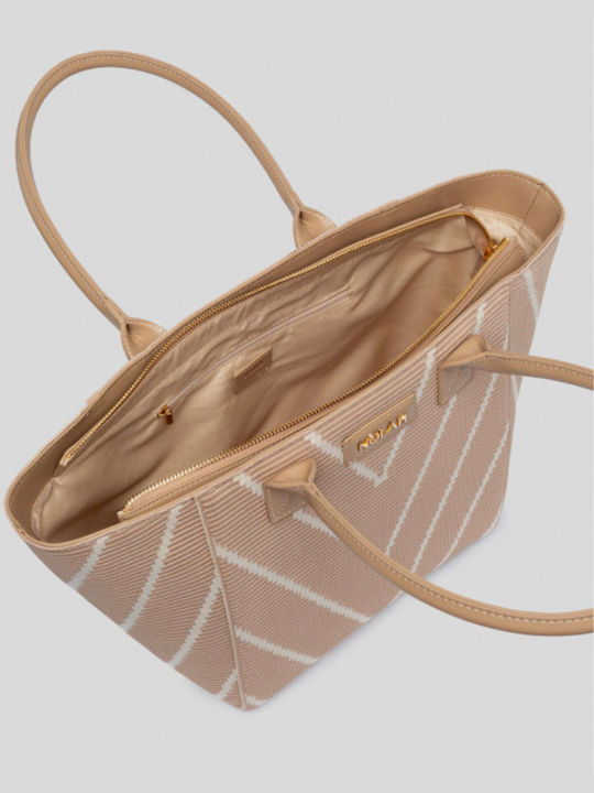 Nolah Fabric Beach Bag Beige
