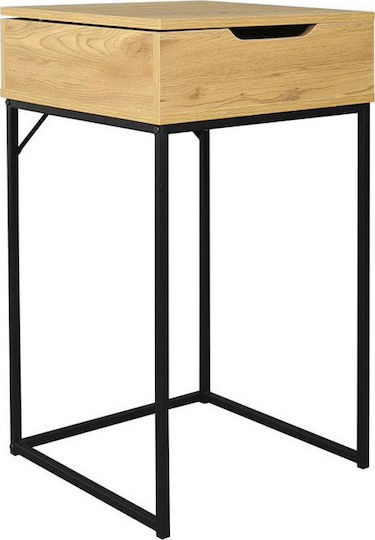 Wooden Makeup Dressing Table Coffee Open with Mirror 45x45x77cm
