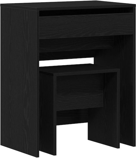 Τουαλέτα Κρεβατοκάμαρας Μαύρο Δρύς 60x40x75εκ.