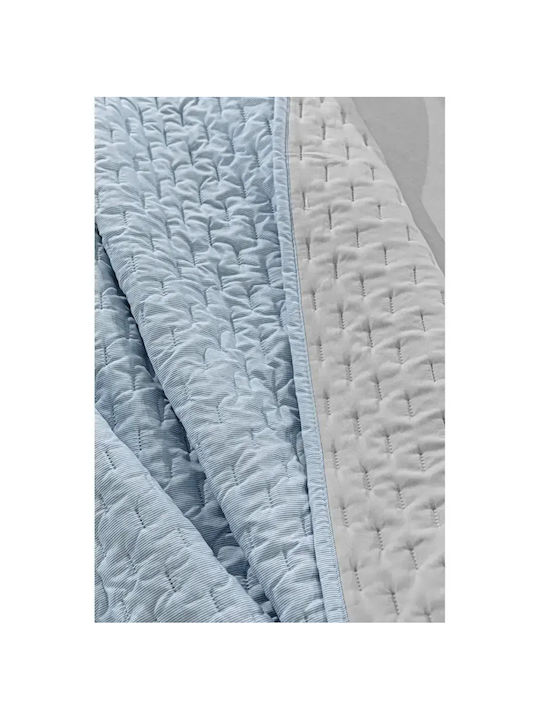 Guy Laroche Arden Arden Σετ Κουβερλί Υπέρδιπλο Microfiber Denim 220x240cm 2τμχ