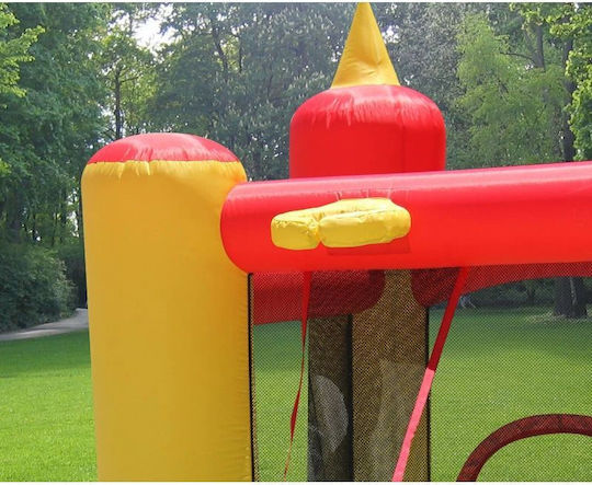 Happy Hop Inflatable Jump and Splash Funland Castle with Trampoline and Slide for Ages 5+
