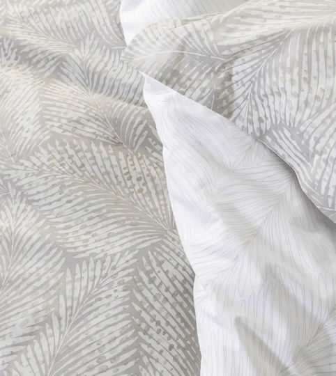Nima Σετ Υπέρδιπλο 4τμχ 160x200+32εκ. με Λάστιχο Coconut Μπεζ