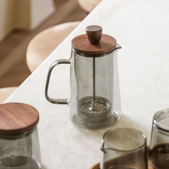 Salt&pepper 800203 French Press Luma 350ml Smoked Glass Ξύλινο Καπάκι