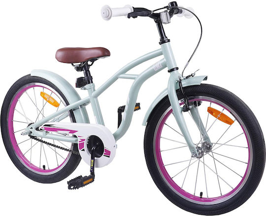vidaXL 20" Детски Планински Велосипед Зелен