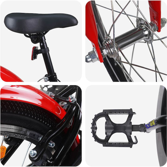 vidaXL 24" Kinderfahrrad BMX Schwarz