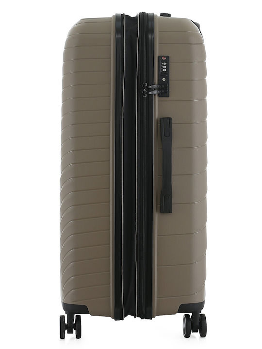 Großer Hartschalen Expandierbarer Rcm 585-28 Braun Koffer