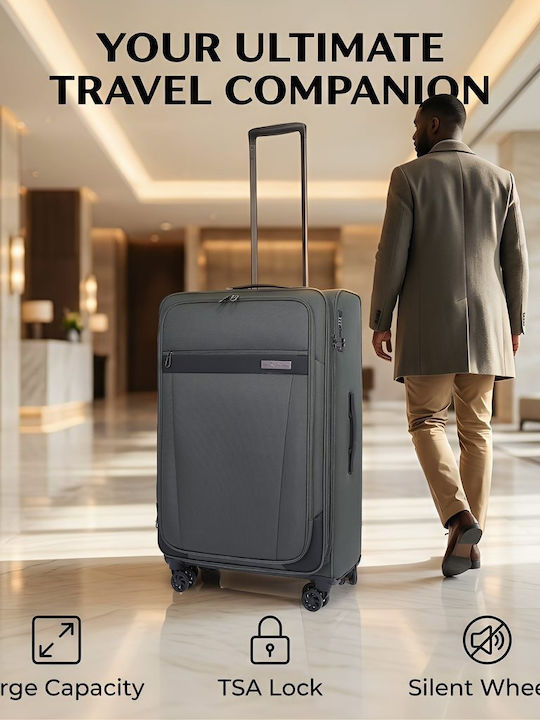 Set of Travel Suitcases 3 Pieces 5200 Khaki