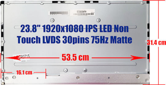 Екран IPS LED Touch 1920x1080 Матов За Лаптоп M238hca-l3b M238hca-lcb M238hca-lcz 1-SCR0715