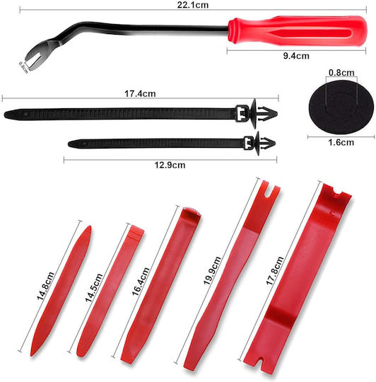 Set Profesional 715 Bucăți Clipsuri Universale de Fixare Auto 660 Clipsuri de Caroserie + 6 Unelte de Demontare + Coliere din Plastic + Garnituri din Spumă Compatibile Bmw Mercedes Toyota Honda Nissan Mazda Jeep Kit Complet de Reparații și Tapițerie Auto