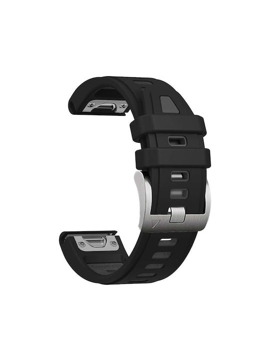 Curea Silicon Neagră Fenix 5S/5S Plus/6S/6S Pro/7S/7S Pro/8 (43mm) Amazfit Balance