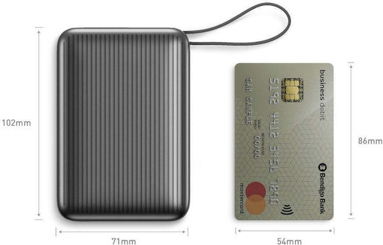 Energea Integra Ultra 45 3C Power Bank 20000mAh 45W Quick Charge 3.0 Γκρι