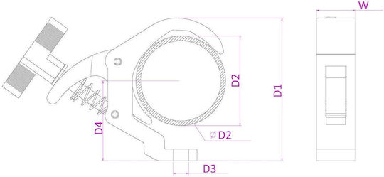 Beamz Bsc50b Quick Trigger Clamp