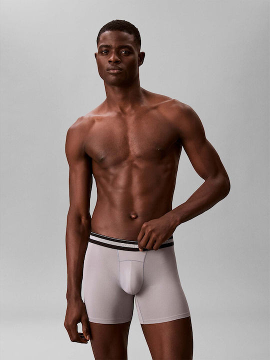 Calvin Klein Боксерки 3 Броя Сиви