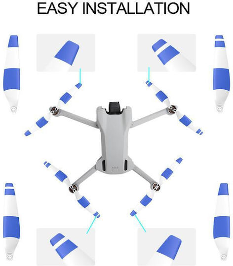 Dji Mini 3 Drone 8pcs Set 6030f Propeller Blades Low Noise Wings Screwdrivers Color Tricolor