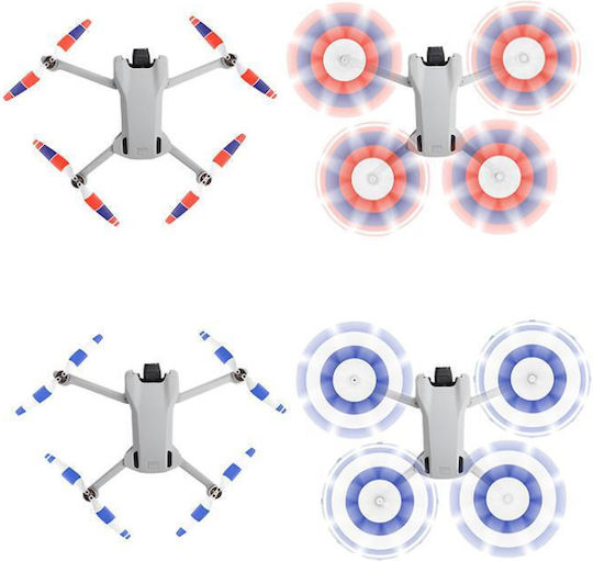Dji Mini 3 Drone 8pcs Set 6030f Propeller Blades Low Noise Wings Screwdrivers Color Orange Tip