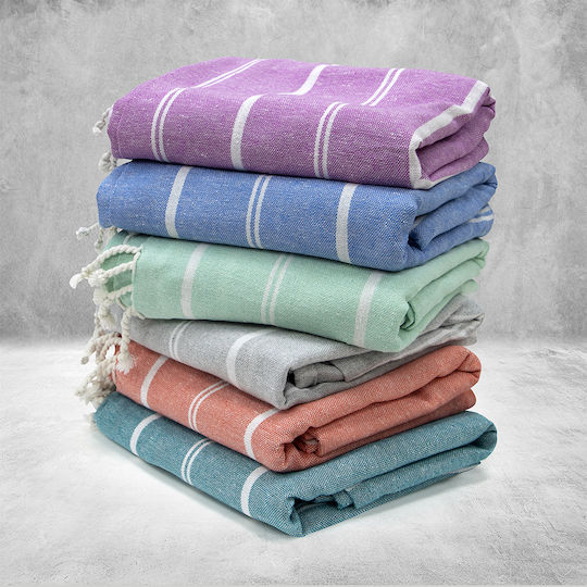 Lino Pestemal Pareo Veliu 90x180 Lilac