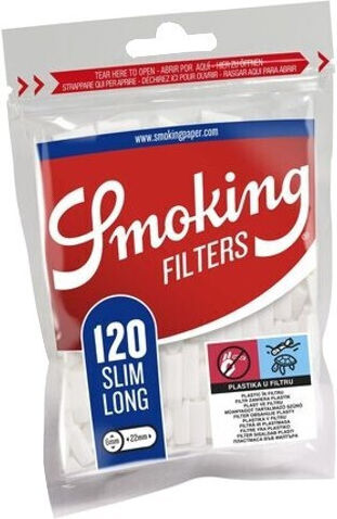 Cutie 30 Tuburi Tigări Smoking Slim Long 6mm 120 Vârfuri De Filtru
