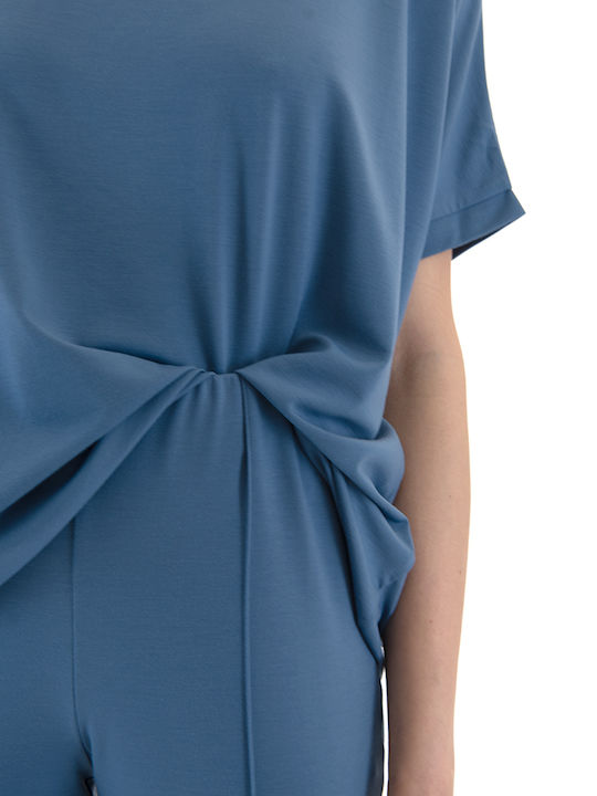 Women's Oversized Blue T-shirt