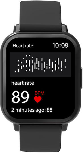 Denver SWC-176 Smartwatch With Heart Rate Monitor Black