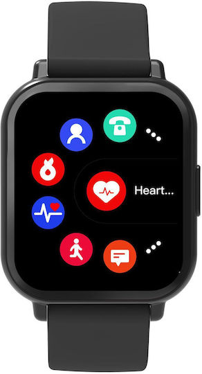 Denver SWC-176 Smartwatch With Heart Rate Monitor Black