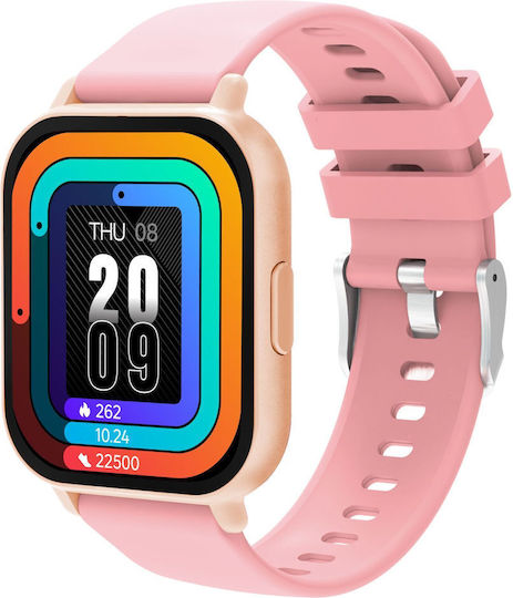 Denver SWC-176 Smartwatch mit Herzfrequenzsensoren (Rosa)