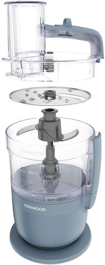 Kenwood Compact Procesoare Alimentare Multifuncțional 650W cu Recipient de 1.3l și Vas Blender Gri