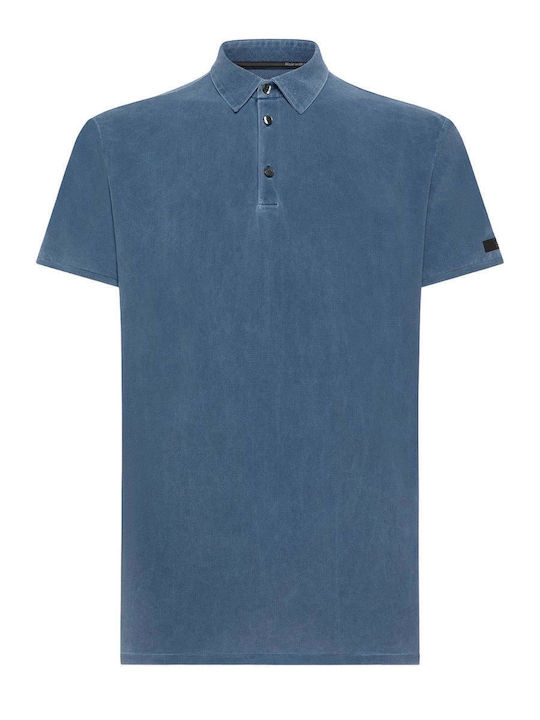 Polo Bluza Cu Mâneci Scurte Albastră