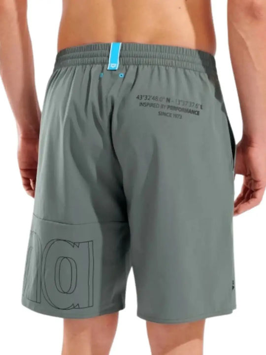 Costum de Baie Bărbați Bermude Kaki cu Model