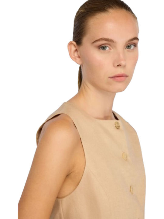 Beige Women's Vest
