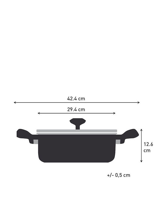 Tefal Excellence Oală Joasă din Aluminiu 5.2l